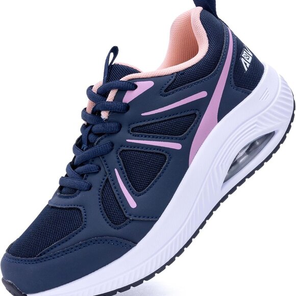 Womens Walking Shoes Breathable Mesh Arch Support Flat Feet Orthotic Sneakers - Picture 1 of 7